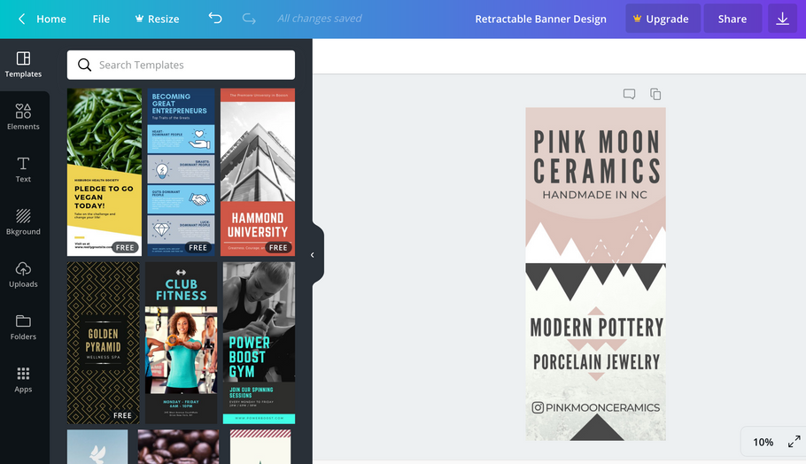 How to Create Your Own Pull-up Banner using Canva